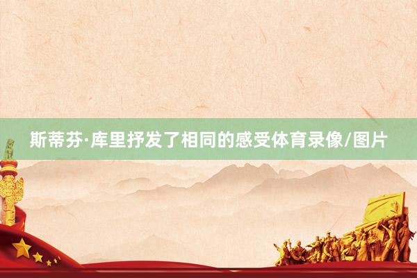 斯蒂芬·库里抒发了相同的感受体育录像/图片