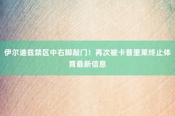 伊尔迪兹禁区中右脚敲门！再次被卡普里莱终止体育最新信息
